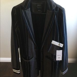 RVCA COTTON BLAZER, SIZE SMALL
